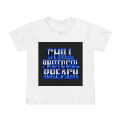 Chill Protocol Breach Women's Graphic Tee By Zero Chill Co DROP 001 - Relaxed Vibe for Casual Days