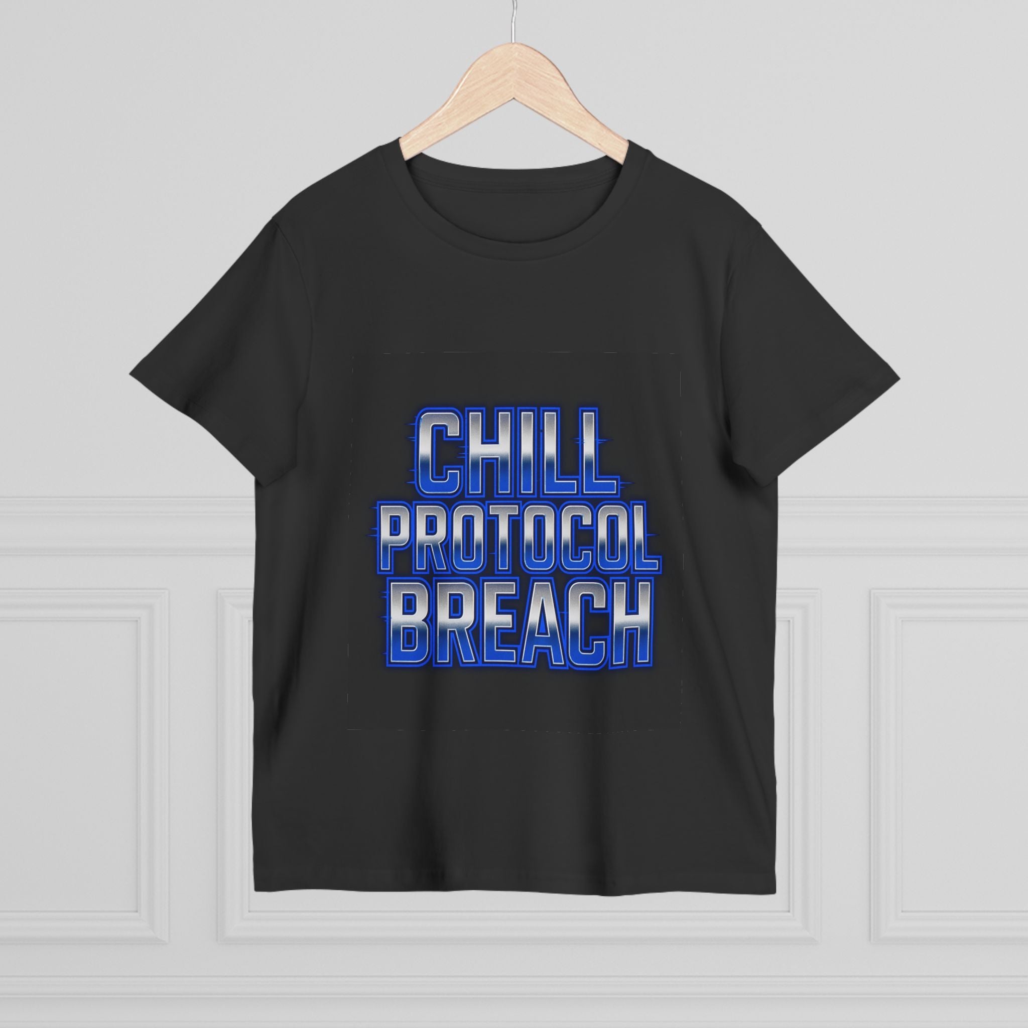Chill Protocol Breach Women's Graphic Tee By Zero Chill Co DROP 001 - Relaxed Vibe for Casual Days